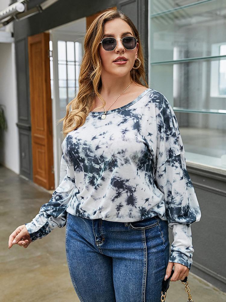 Tie Dye Round Neck Loose T-shirt