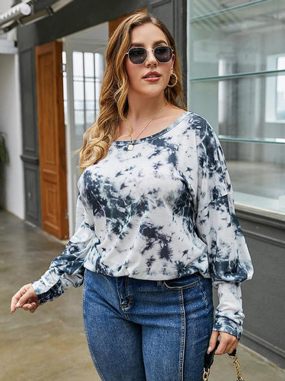Tie Dye Round Neck Loose T-shirt