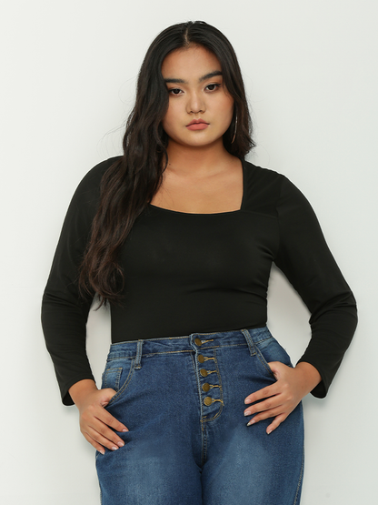 Square Neck Basic T-shirt