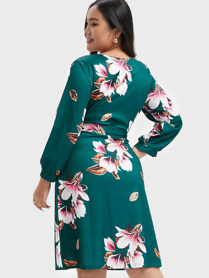 Floral Belted Dress