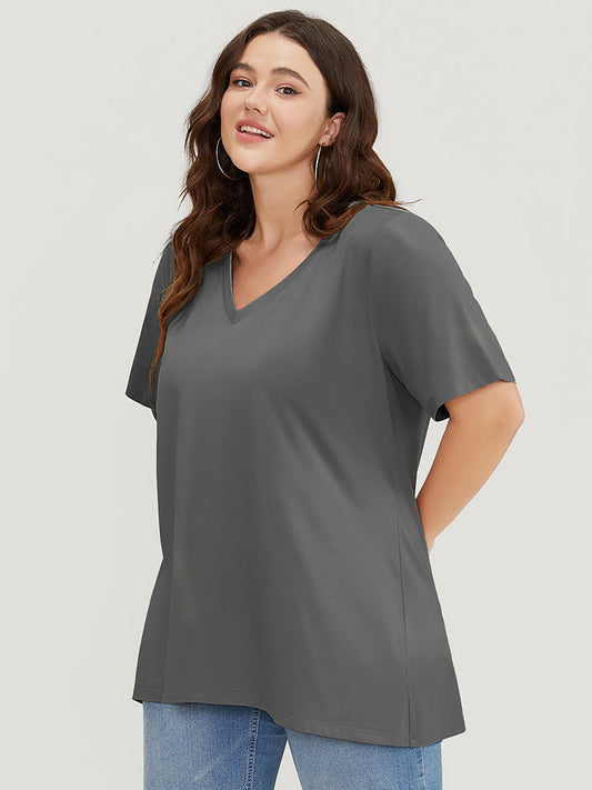 UltraCool V Neck Slightly Stretchy T-shirt