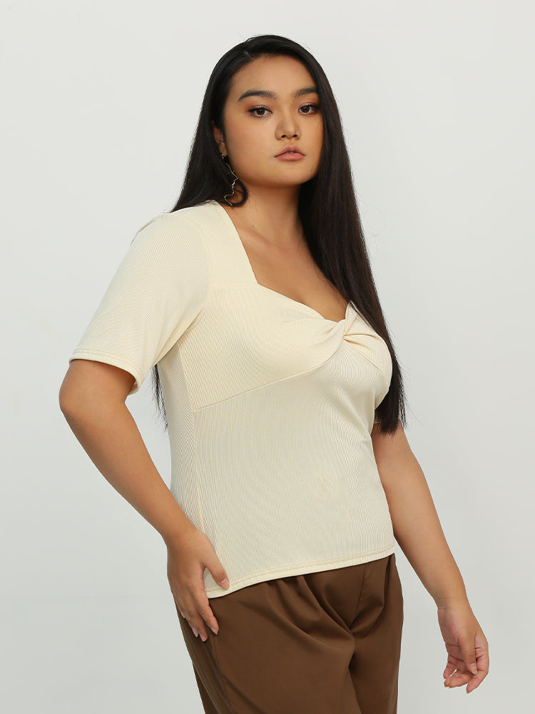 Twist Front Short Sleeve T-Shirt