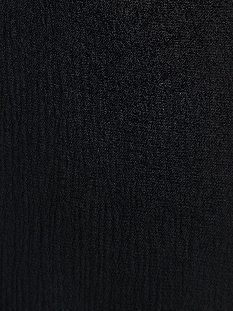 Black Ruffle Hem Skirt