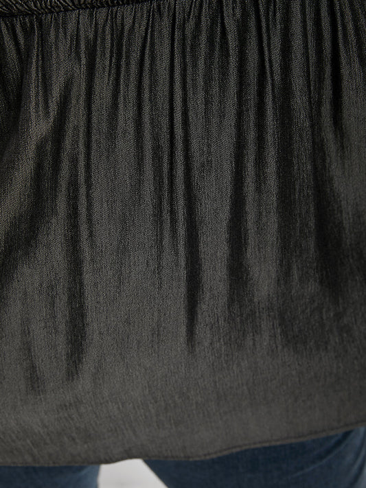 Ruffle Shirred Babydoll Cami Top