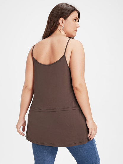 Tiered  Crisscross Front Cami Top