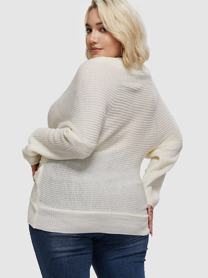 Surplice Wrap Solid Sweater