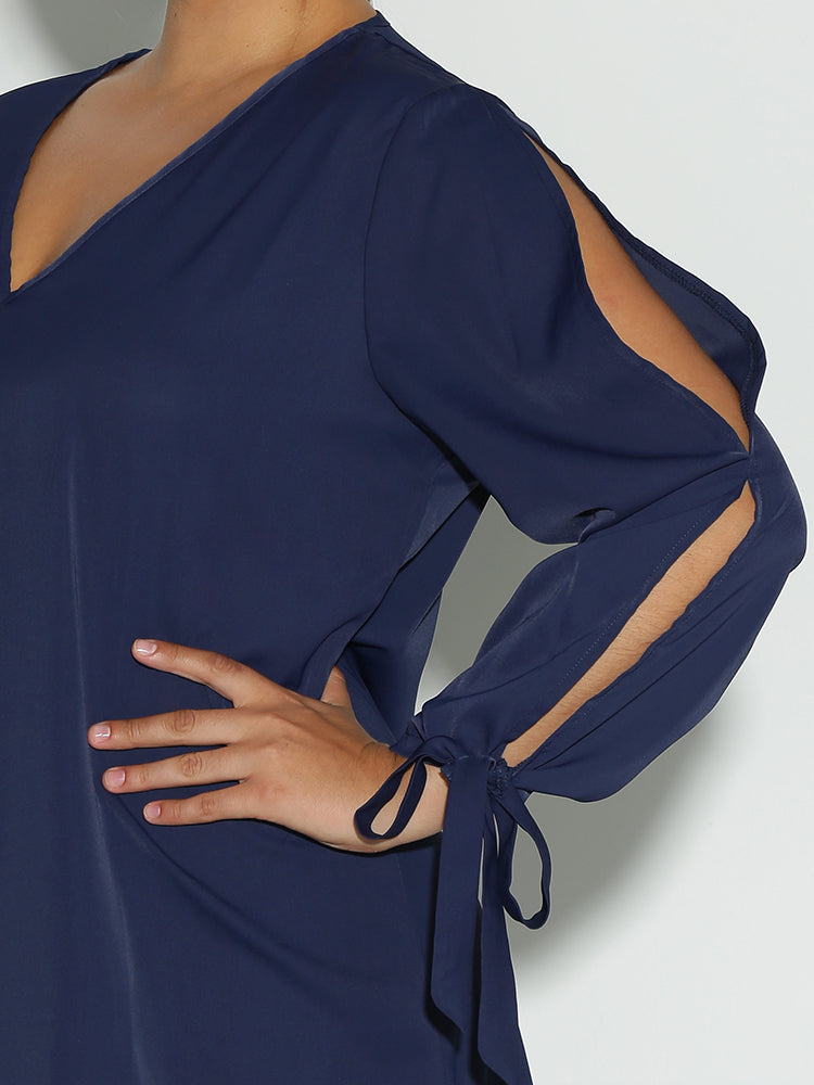 Knotted Cut Out Dress