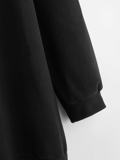 3d Ears Design Patched Hoodie