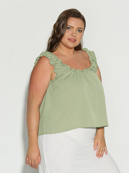 Shirred Shoulder Top