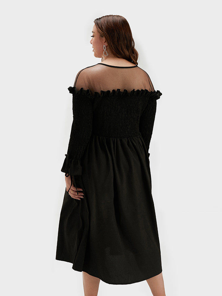 Ruffles Patchwork Dresses