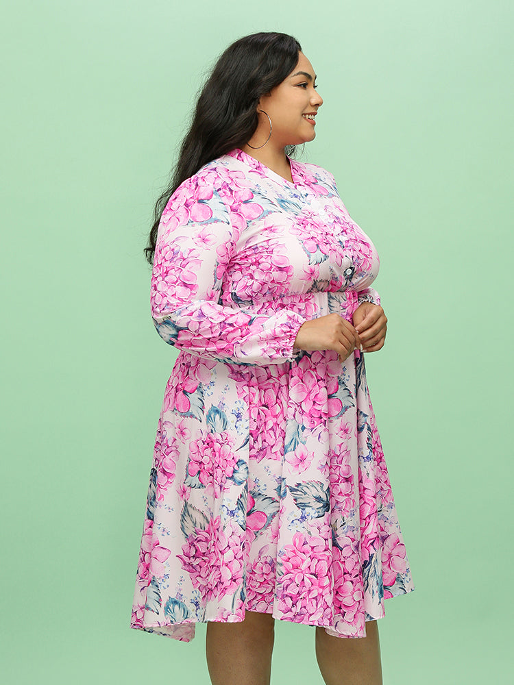 Floral Button Front Dress