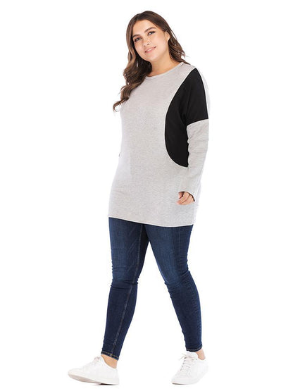 Patchwork Round Neck T-shirt