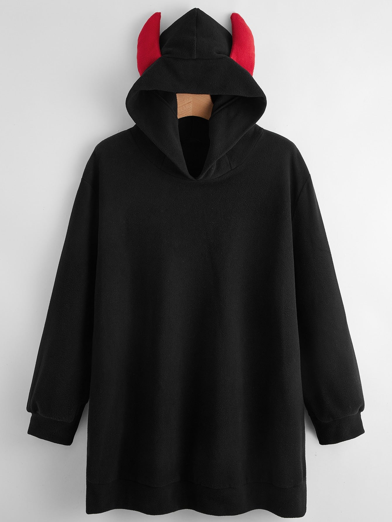 3d Ears Design Patched Hoodie