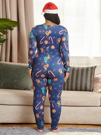 Printed V-neck Slim Fit Jumpsuit