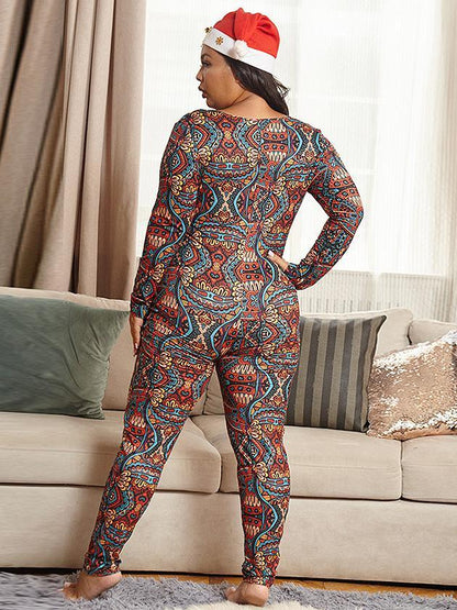 Ethnic Printed Slim Fit Jumpsuit
