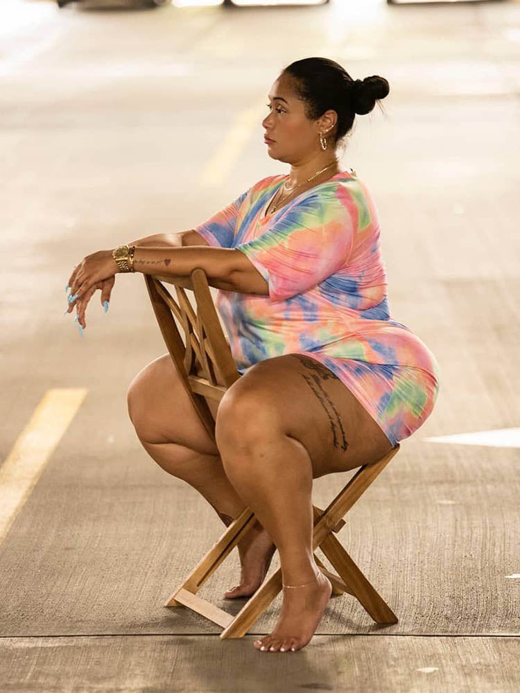 Twist Hem Tie Dye Dress