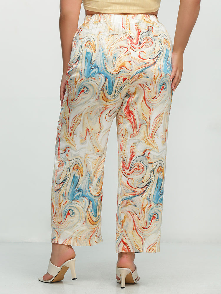 Tie Dye Twisted Painting Pants