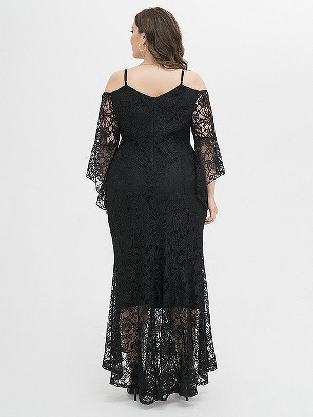 Lace Slim Fit Strapless Dress