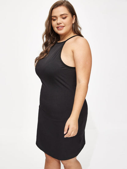 Bodycon Stretch Solid Dress