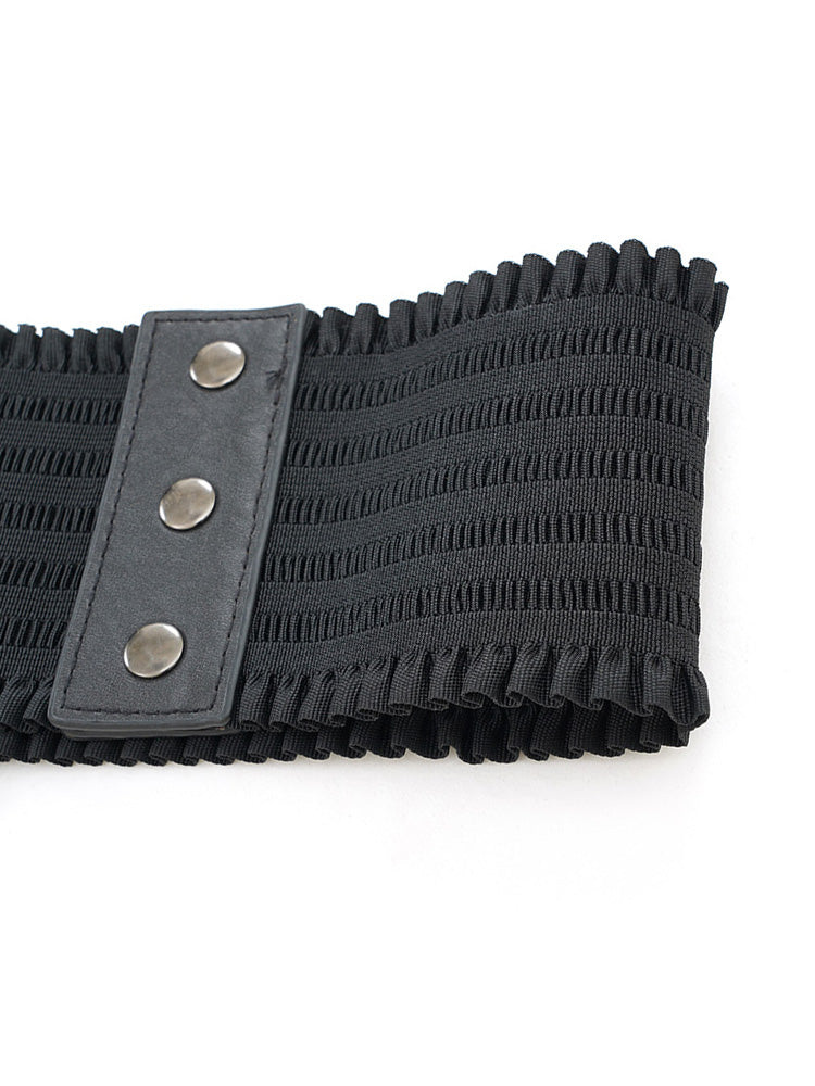 Bowknot Lace Up Patchwork Belt