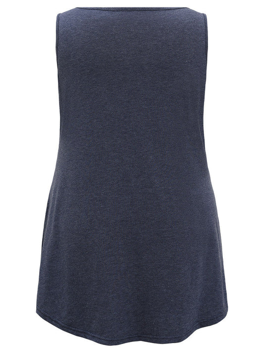 Sun Print High Low Hem Tank Top