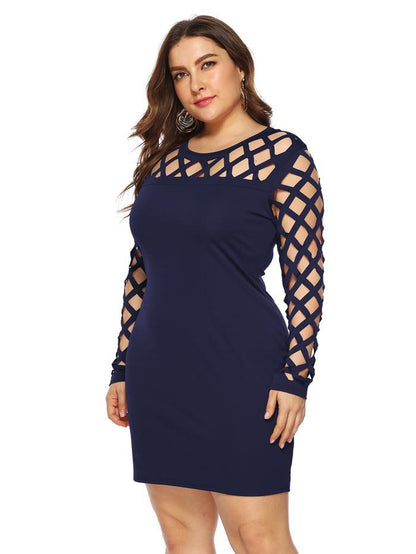 Hollow Out Slim Fit Dress