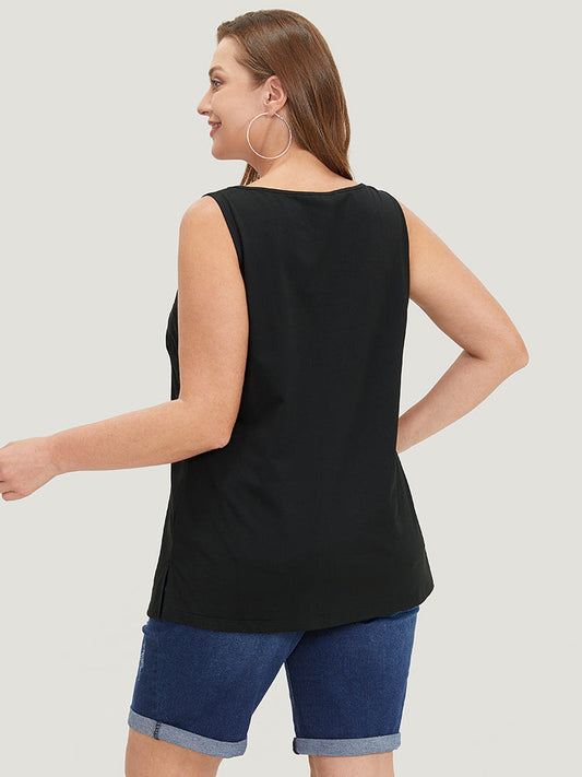 UltraCool V Neck Slightly Stretchy Tank Top
