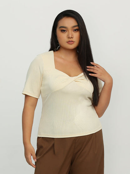 Twist Front Short Sleeve T-Shirt