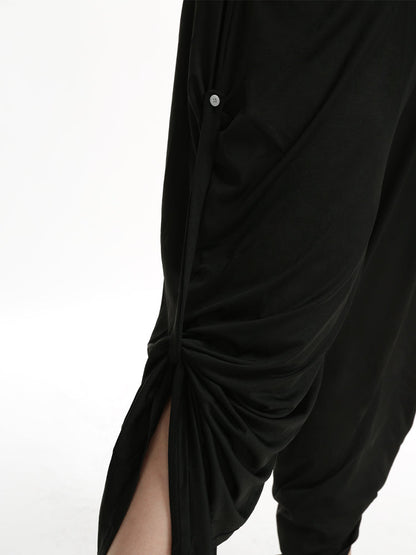 Irregular Opening Solid Jumpsuit