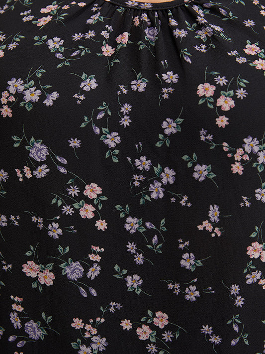 Ditsy Floral Crisscross Backless Tank Top