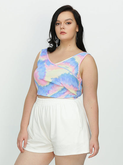 Tie Dye Knit Tank Tops