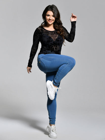 Floral Mesh Sheer T-shirt