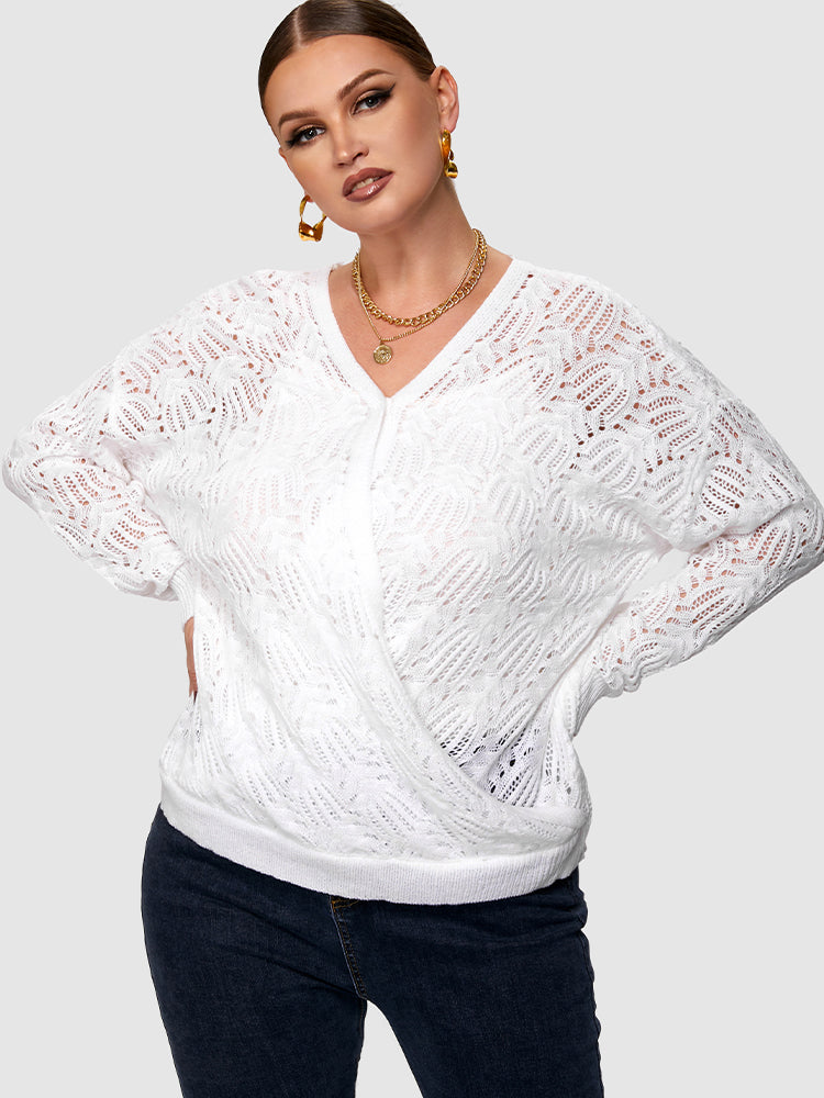 Solid Color Cut Out Sweater