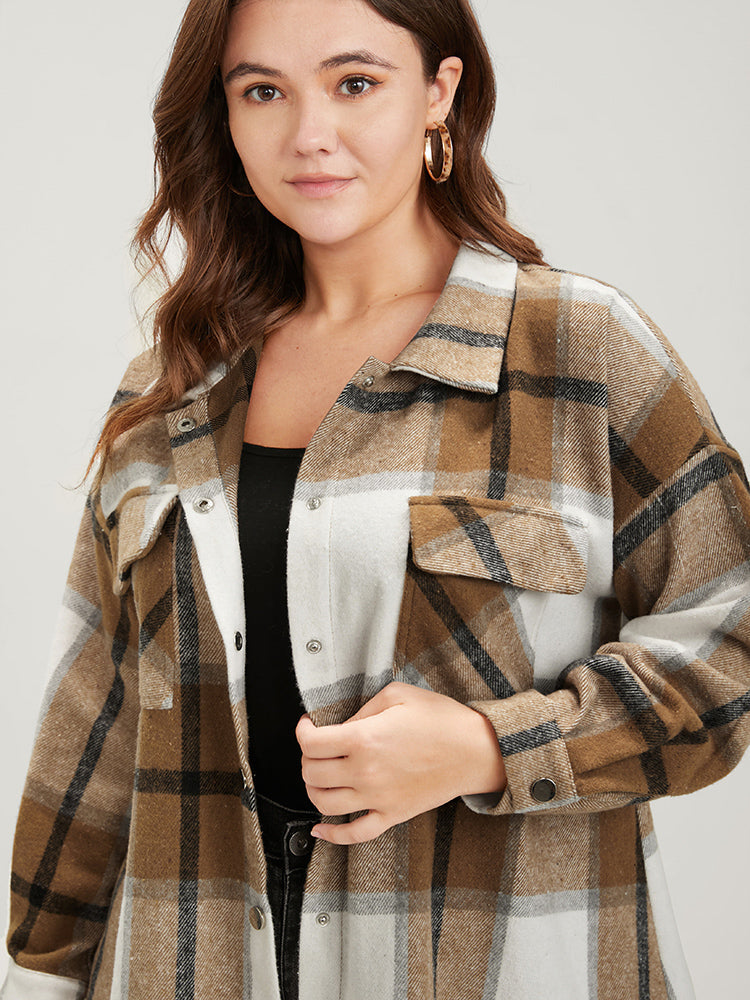 Tartan Flap Pocket Button Front Shirt