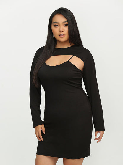 Long Sleeve 2pcs Dress