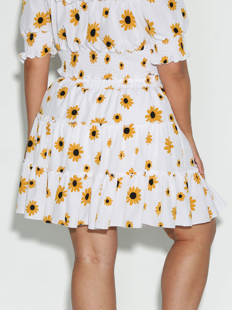 Daisy Ruffle Hem Skirt