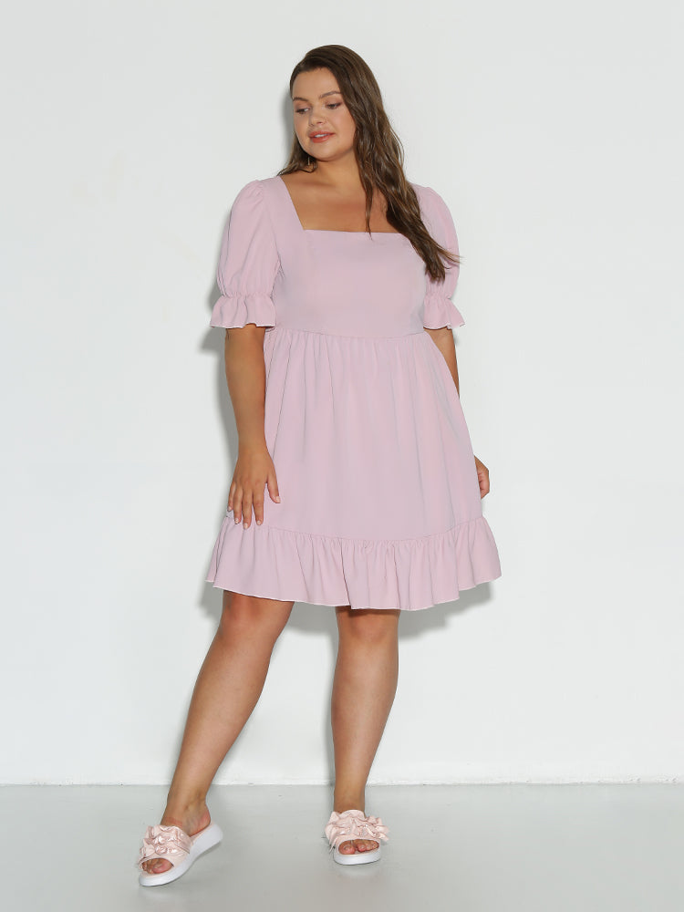 Tiered Puff Sleeve Dress