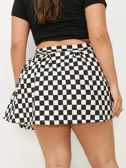 Checkerboard Mini Full Skirt