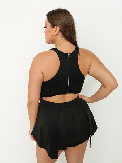 Halter Irregular Cut Out Jumpsuit