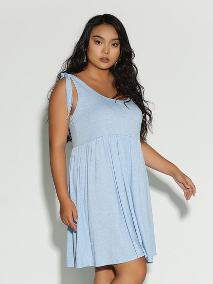 Tiered Knotted Shoulder Dress