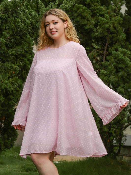 Loose Flared Sleeve Dress