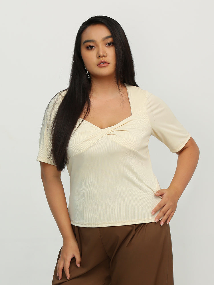 Twist Front Short Sleeve T-Shirt