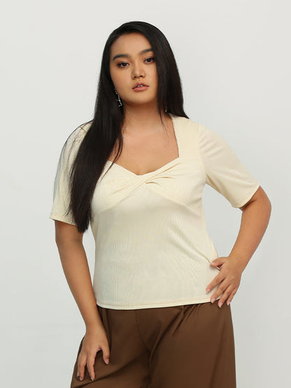 Twist Front Short Sleeve T-Shirt