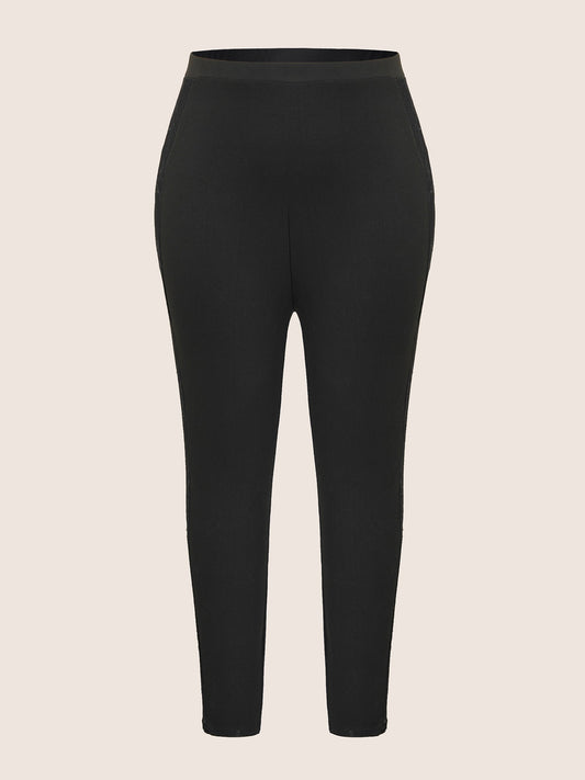 Crochet Lace Mesh Skinny Leggings