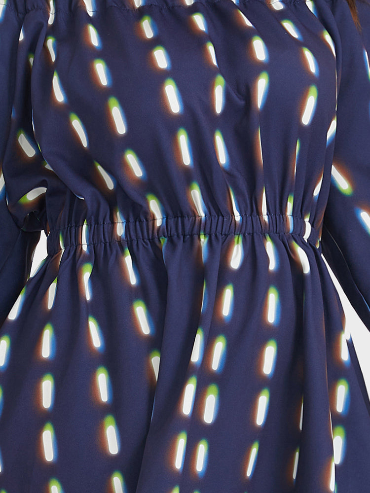 Shirred Strapless Dress