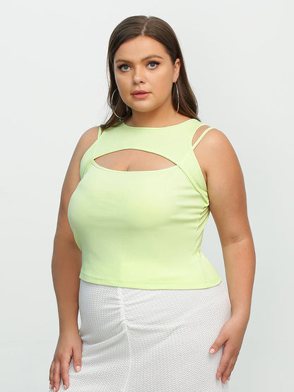 Cut Out Sleeveless Top
