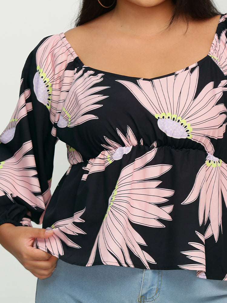 Floral Long Sleeve Top