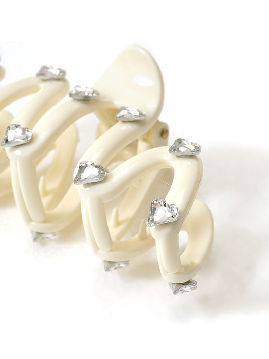 Heart Rhinestone Hair Clip Hair Clip