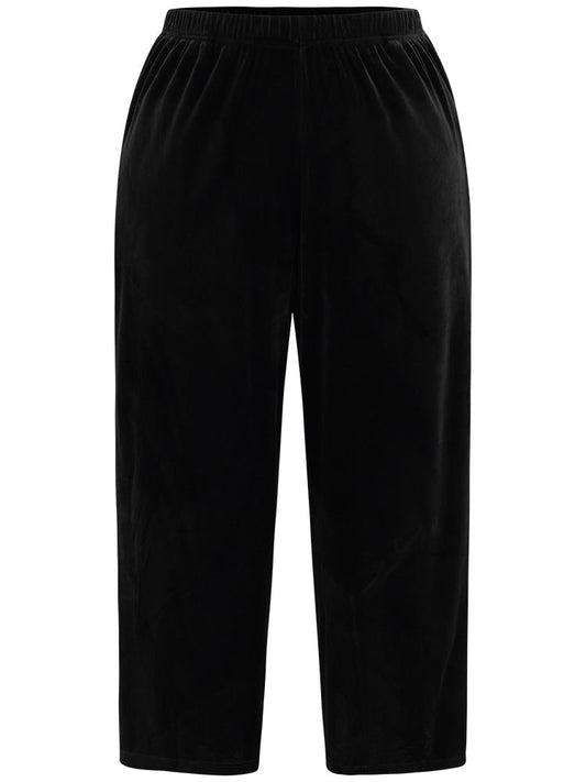 Halloween Plain Tail Elastic Waist Sleep Pants