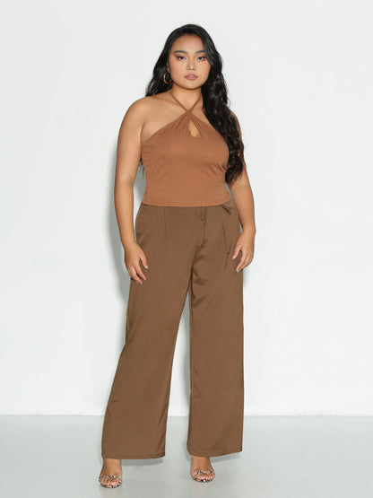 Halter Neck Keyhole Top